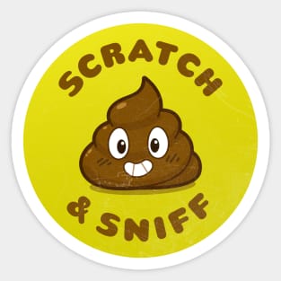 Scratch & Sniff Poo Sticker